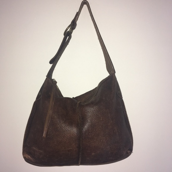 Lucky Brand Handbags - Lucky Brand Brown Pebbled Leather Purse